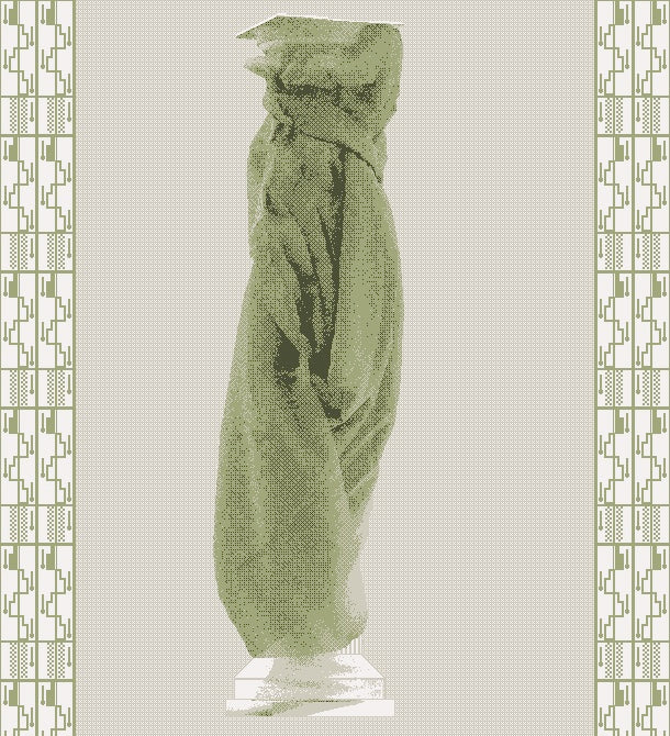 Jeni Allison Green Digital Drape Blanket