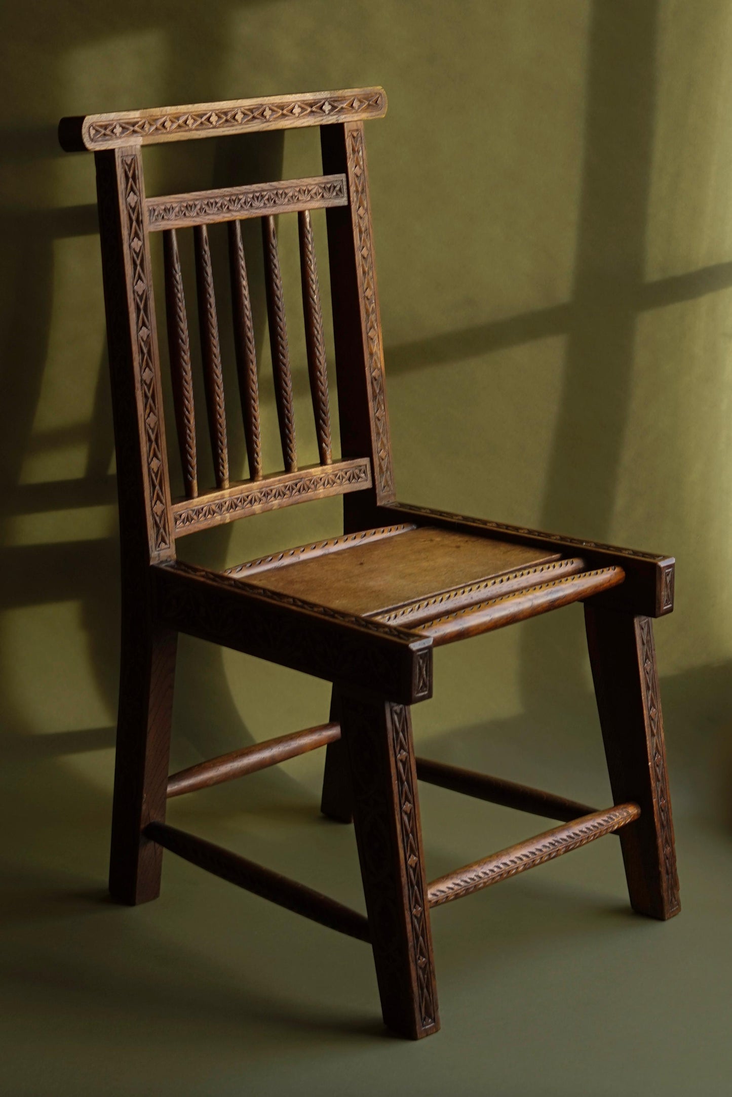 Caithness chip-carved chair