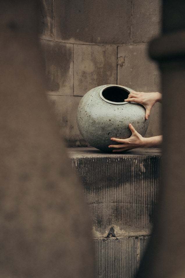 Ingot Objects Ash-Glazed Pot