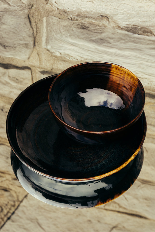 LaKrista Light through Dark Water Large Platter