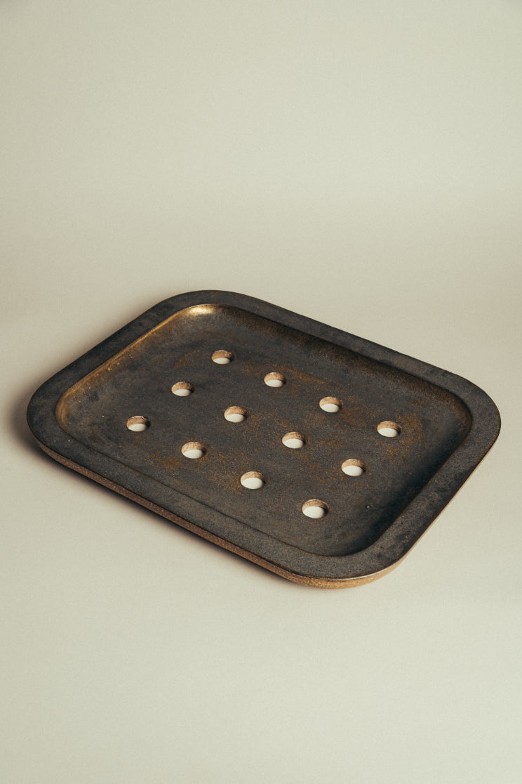 James Rigler Platter with Holes + Peach Slice