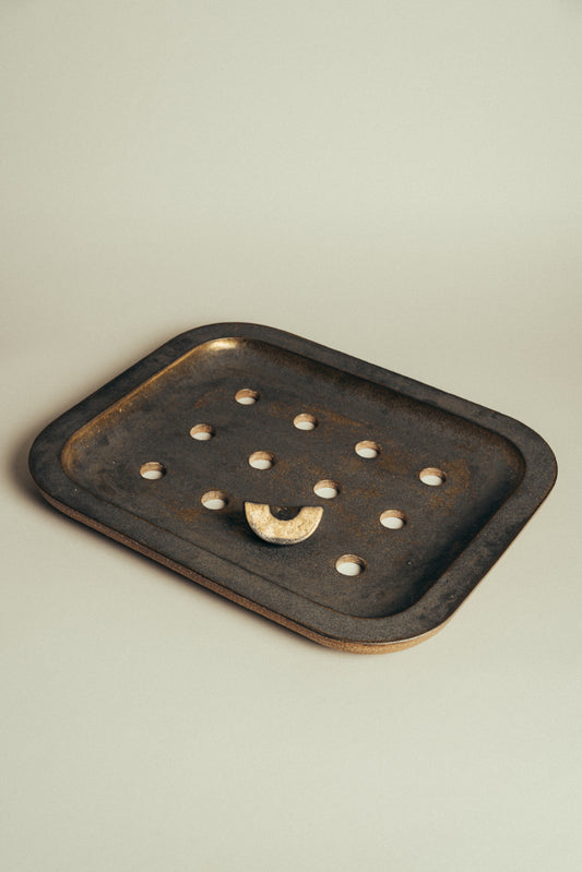 James Rigler Platter with Holes + Peach Slice