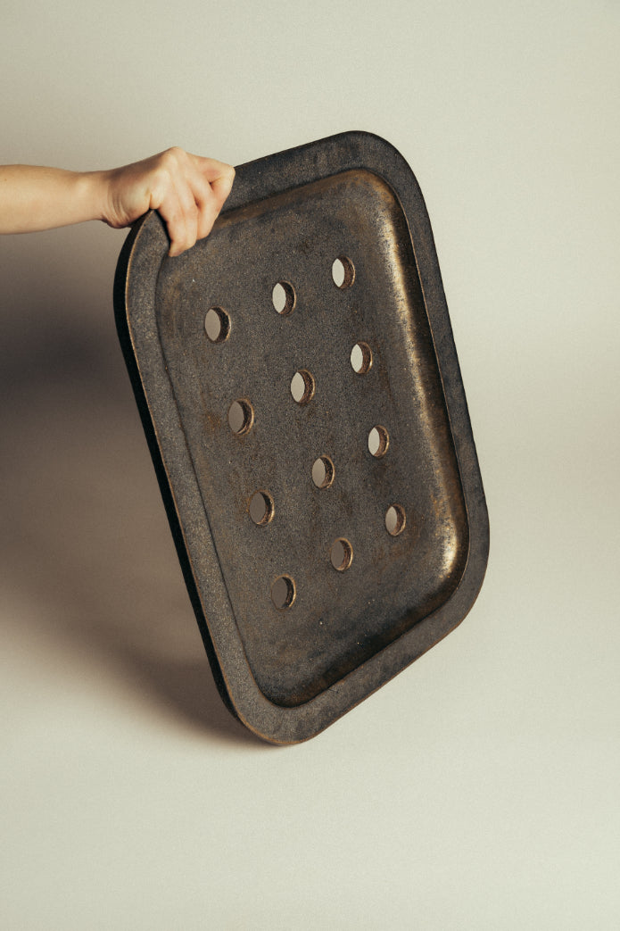 James Rigler Platter with Holes + Peach Slice