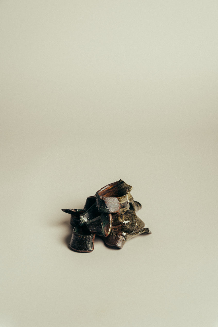 Morven Mulgrew Mortar Gun Ribbons Candlesticks