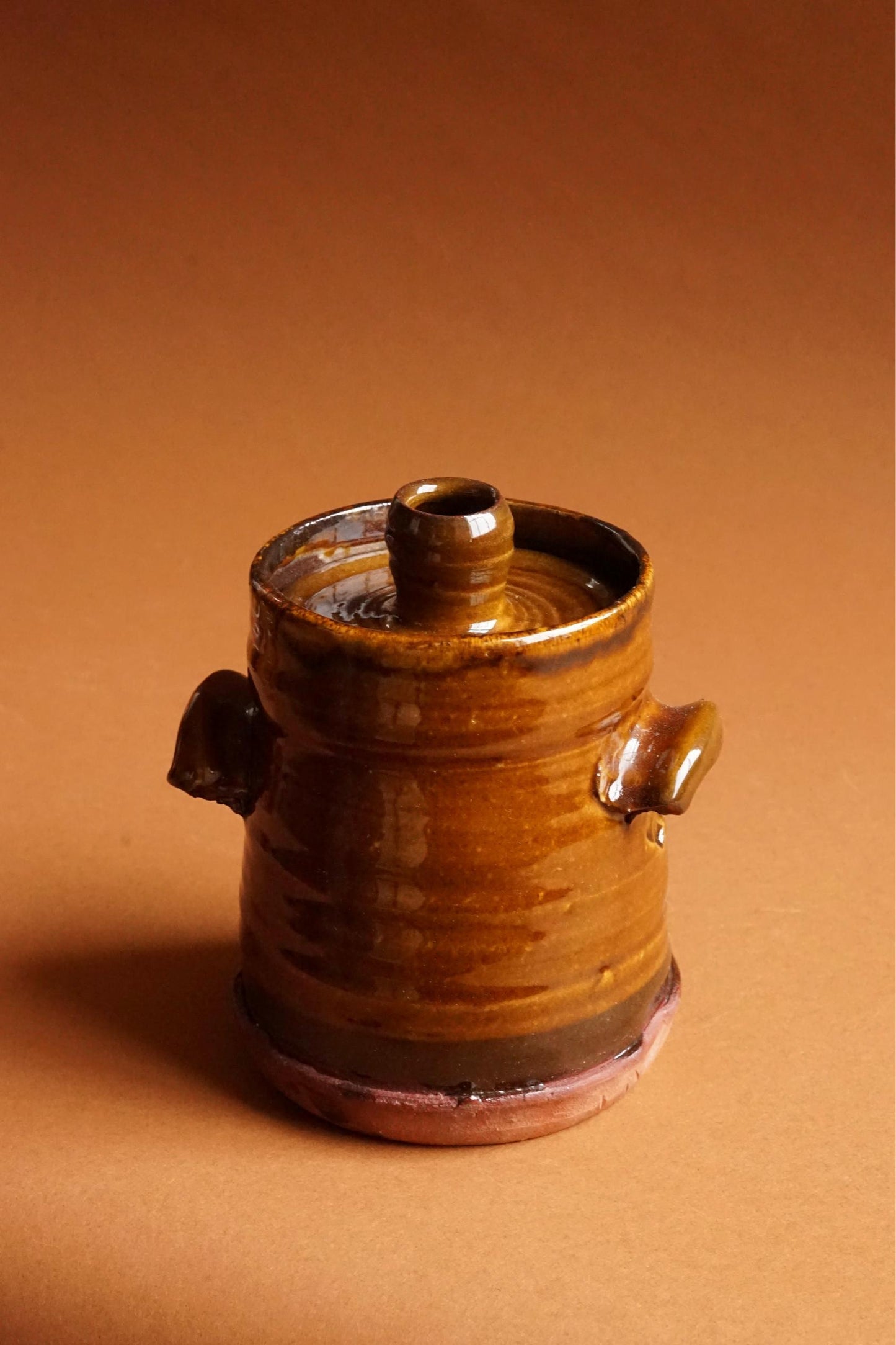 Ceramics by Joshua Williams Ochre Lidded Jars