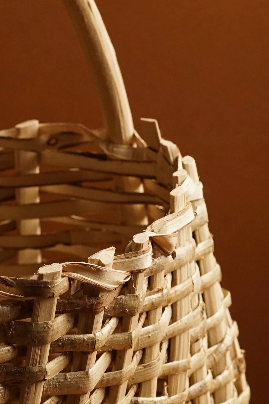 The Bumbling Basketeer Woven Hazel Berry Baskets