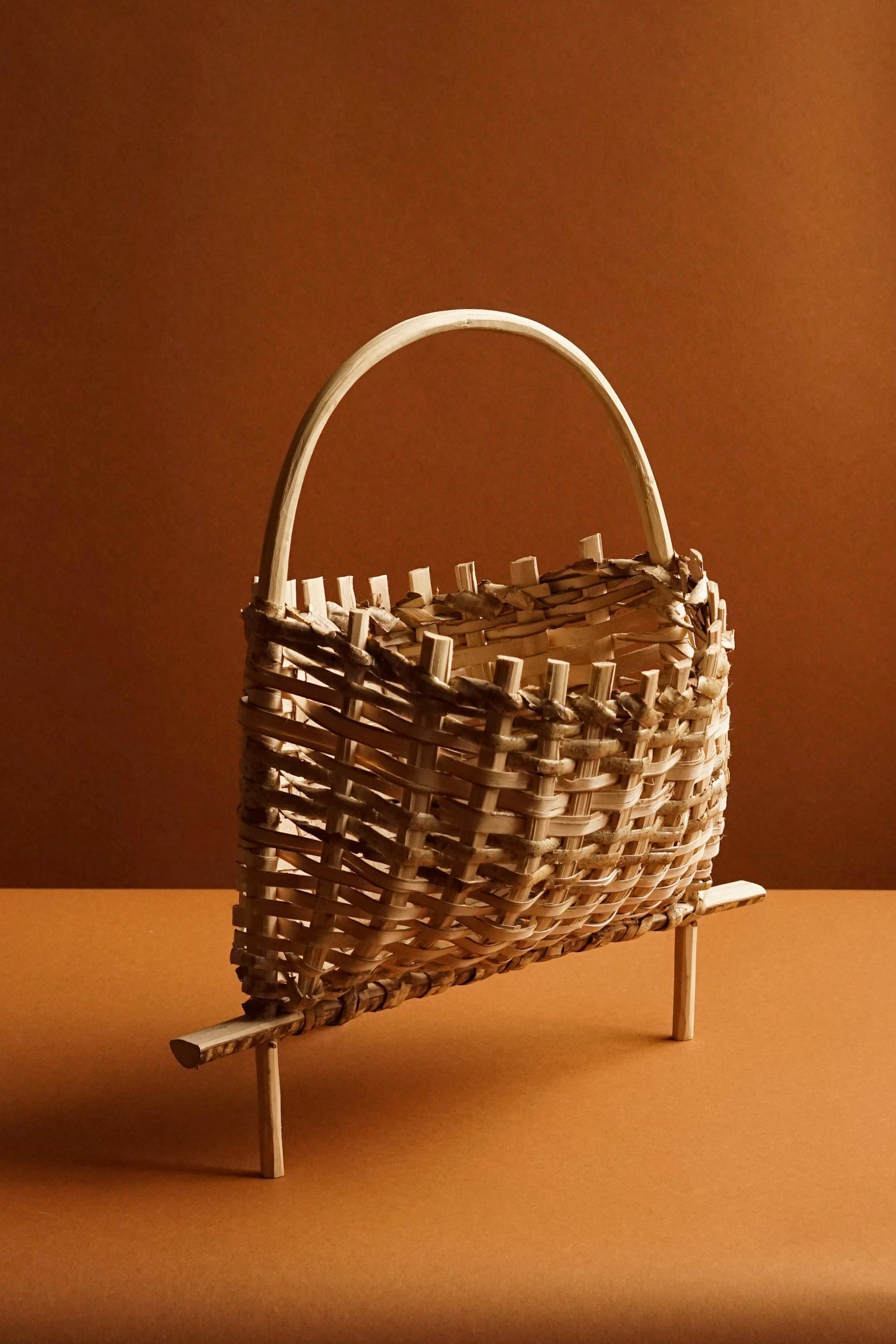 The Bumbling Basketeer Woven Hazel Berry Baskets