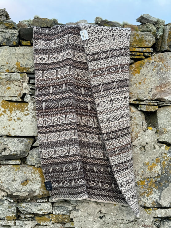Marie Bruhat Fair Isle throws