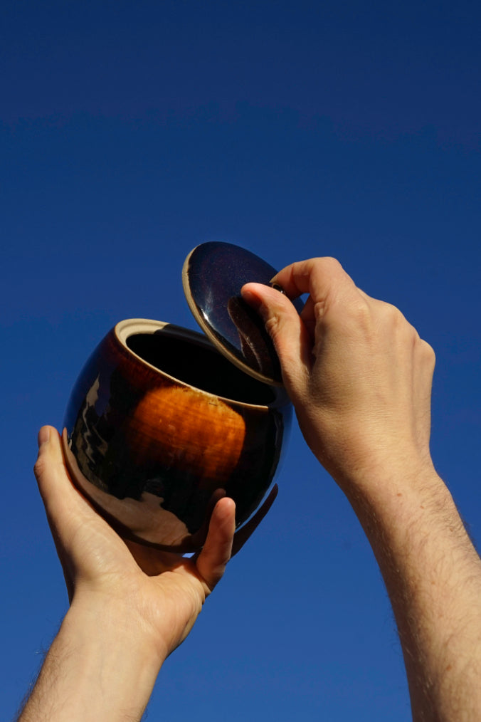 LaKrista Light through Dark Water Large Jar