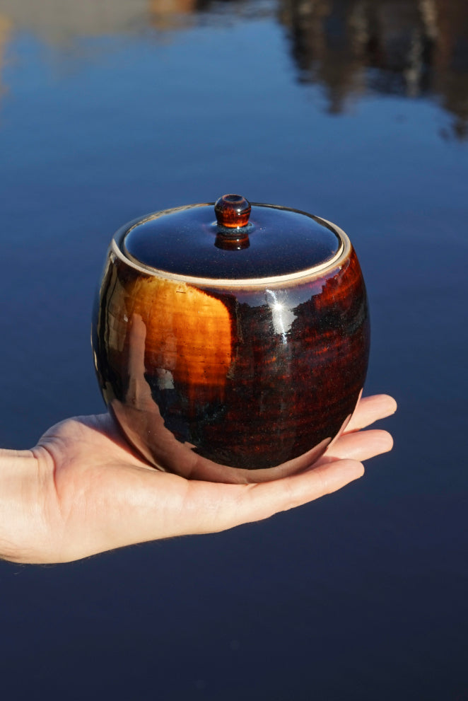 LaKrista Light through Dark Water Large Jar