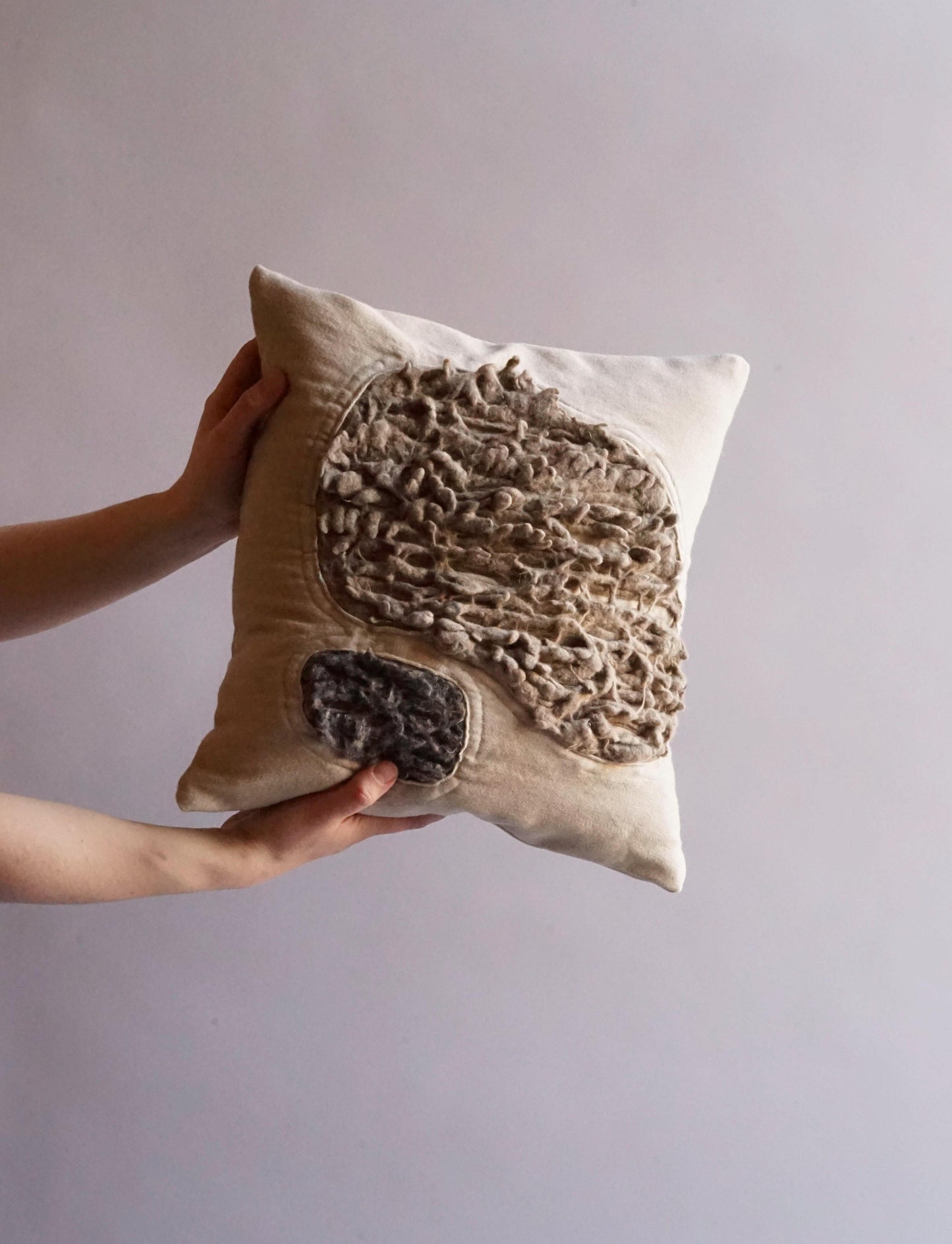 Louise Bennetts x Bard Cushions: Felted Stones