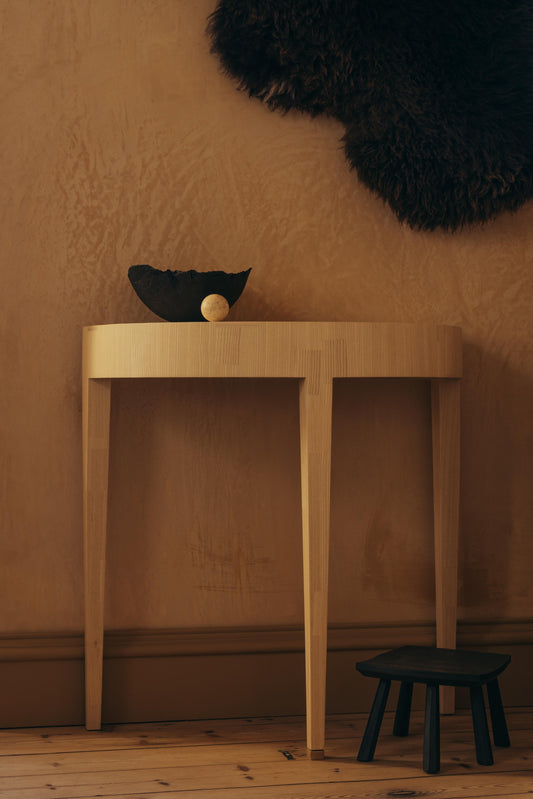 ALT= Photo by Murray Orr of Oisín Gallagher's Patched Console Table. 
