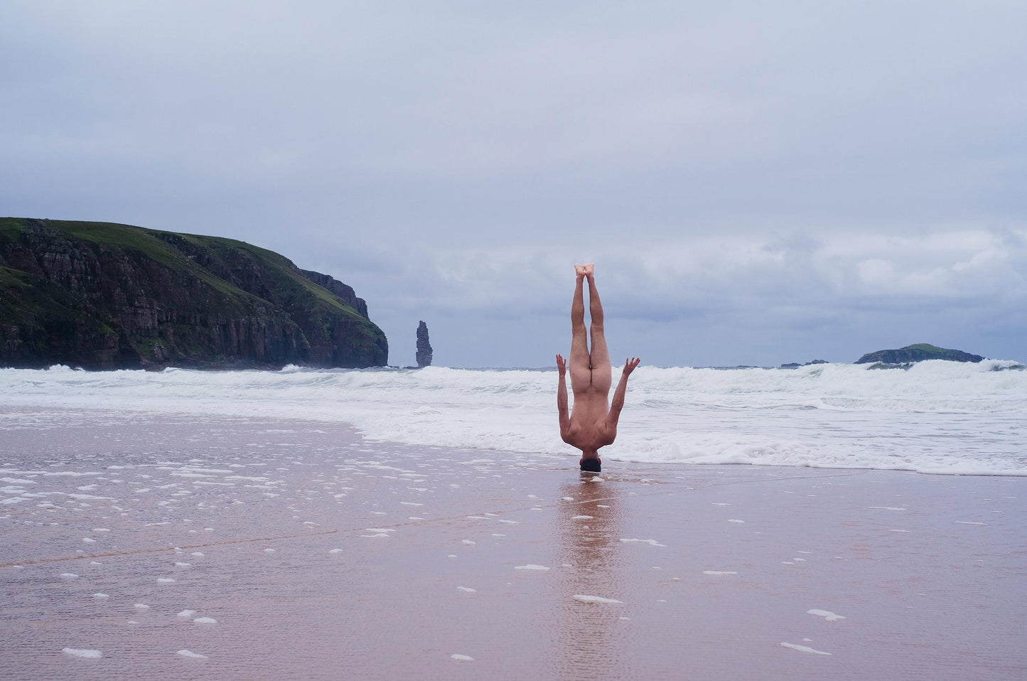 Sandwood Bay ALT= From the photography series UPENDED by Matthew Hyndman, Sandwood Bay.