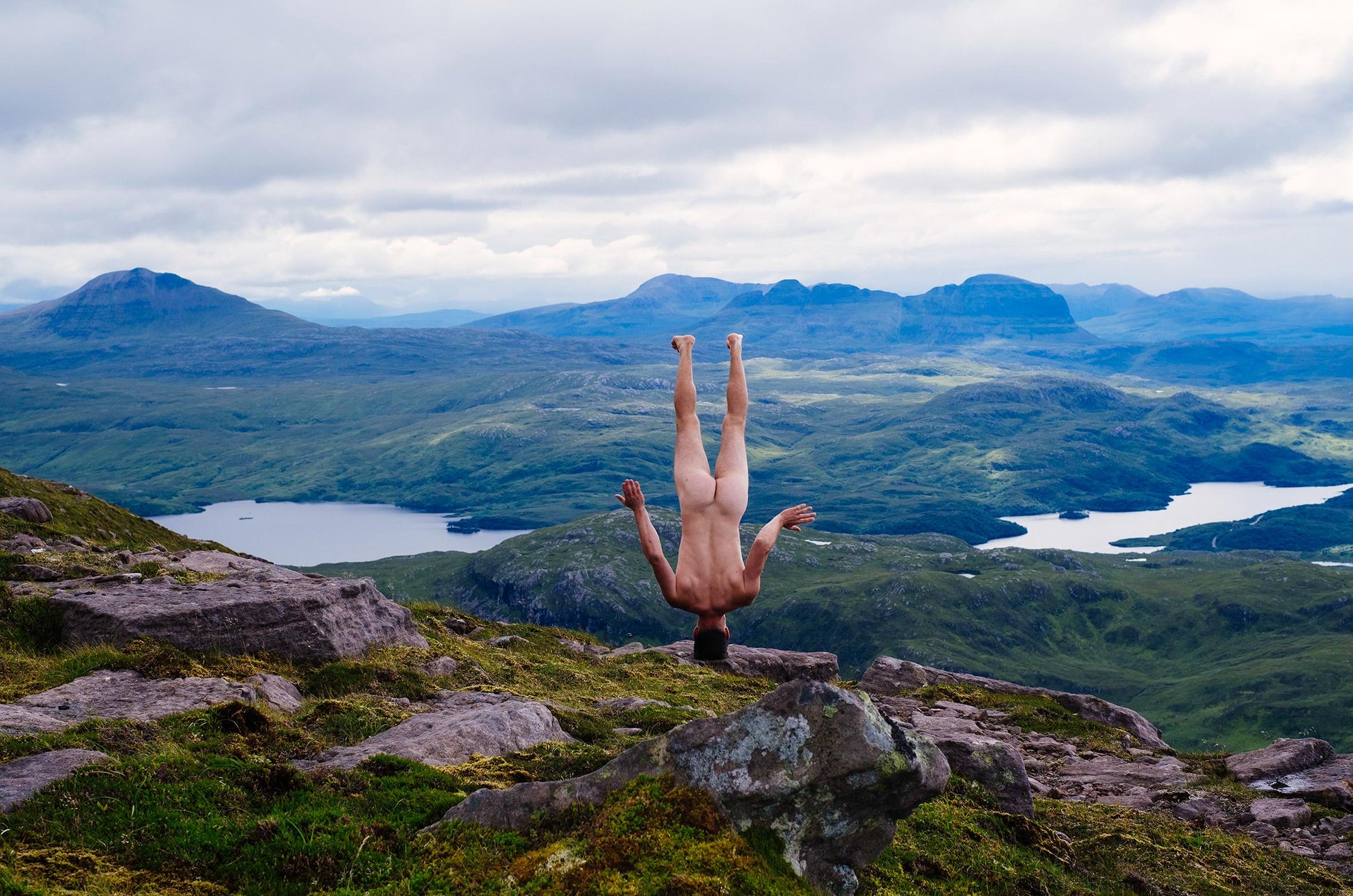 Suilven from Quinag ALT= From the photography series UPENDED by Matthew Hyndman, Suilven from Quinag.